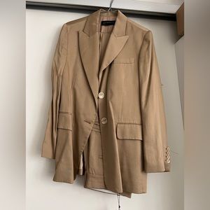 Zara Suit in Dark Beige